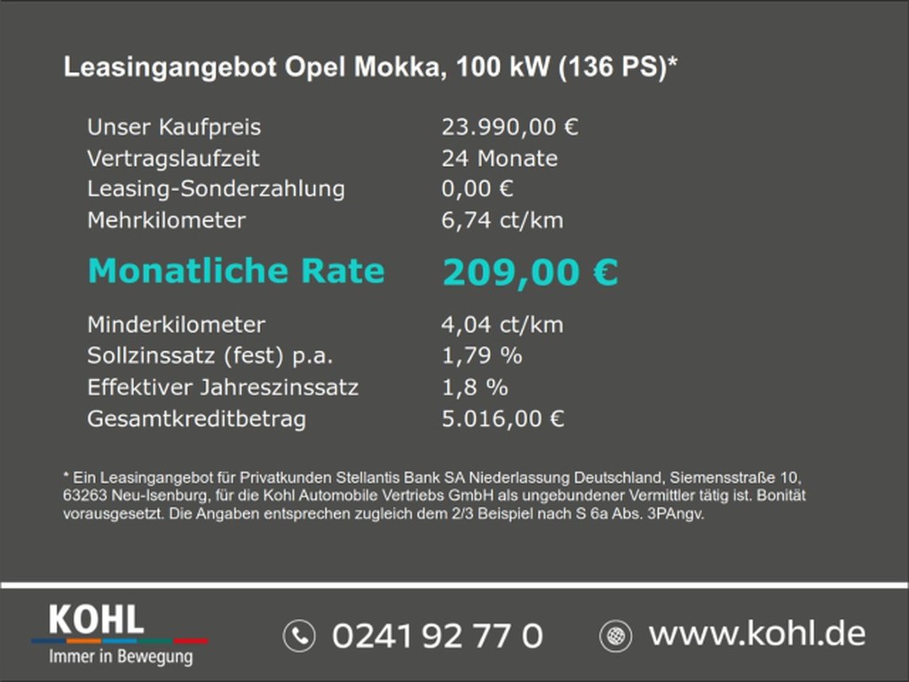 Opel Mokka 1.2 Edition 136
