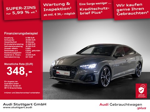 Audi A5 Sportback 40 TFSI q S line Optikpaket schwarz