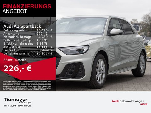 Audi A1 Sportback 25 TFSI S LINE LM17 OPS