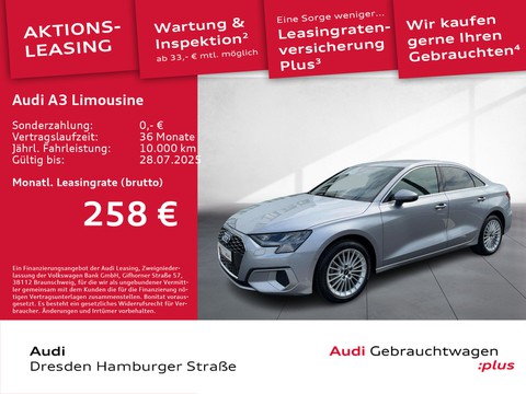 Audi A3 Limousine 35 TFSI advanced