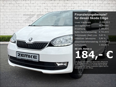 Skoda Citigo 1.0 Ambition Notbremsass Berganfahrass Kollisionswarner