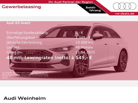 Audi A5 Avant e-hybrid quattro