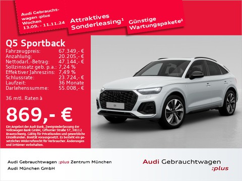 Audi Q5 Sportback 55 TFSI e qu S line