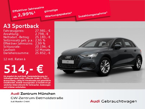 Audi A3 Sportback 30 TDI