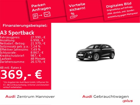 Audi A3 Sportback 30 TFSI advanced