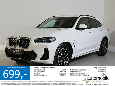 BMW X4 xDr 30dA M Sport Laser Live