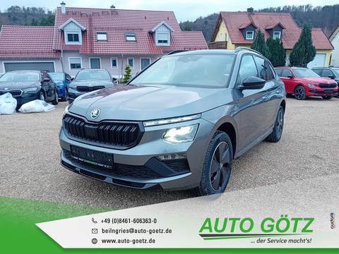 Skoda Kamiq Monte Carlo Vorb LichtAssist Induktiv Laden Frontscheibenheiz Ladeboden vo hi VZE Digi SpurAssist Sunset Spiegel elektr anklappbar 4xEFH Armlehne Connect Metallic
