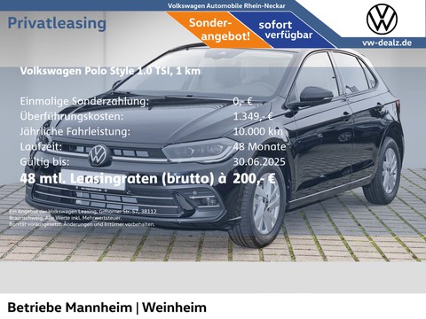 Volkswagen Polo 1.0 TSI Style OPF Clima