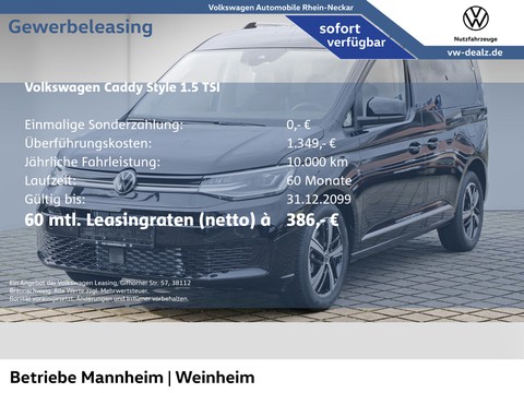 Volkswagen Caddy 1.5 TSI Style
