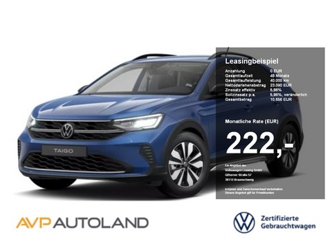 Volkswagen Taigo 1.0 TSI GOAL | | | | |
