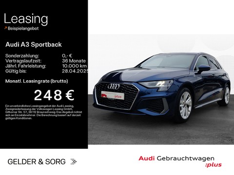 Audi A3 Sportback 30 TDI S line EPH Digital