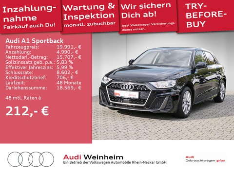 Audi A1 Sportback 25 TFSI S line