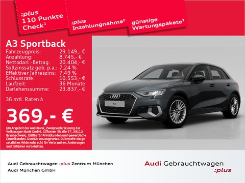 Audi A3 Sportback 35 TFSI advanced
