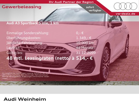 Audi A3 Sportback S line 35 TFSI