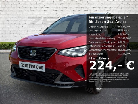Seat Arona 1.5 TSI FR Digitales Mehrzonenklima Fahrerprofil