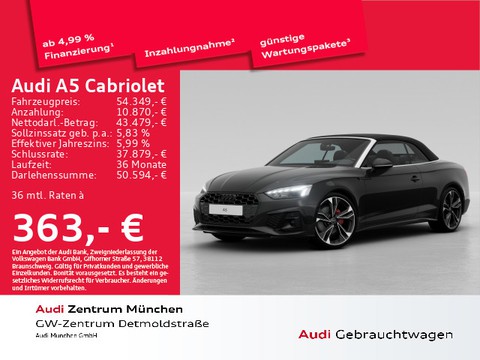 Audi A5 Cabriolet 40 TFSI S line competition edition