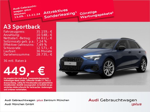 Audi A3 Sportback 30 TDI advanced