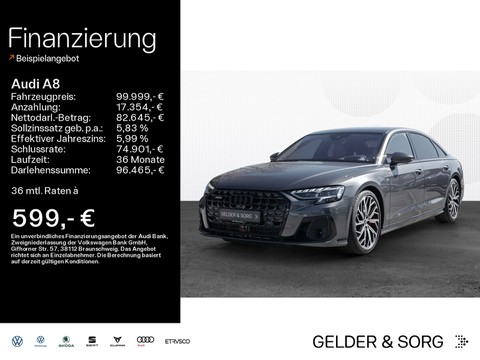 Audi A8 L 60 TFSI S-Line 21Z Aktivfah Stand Nacht Pan