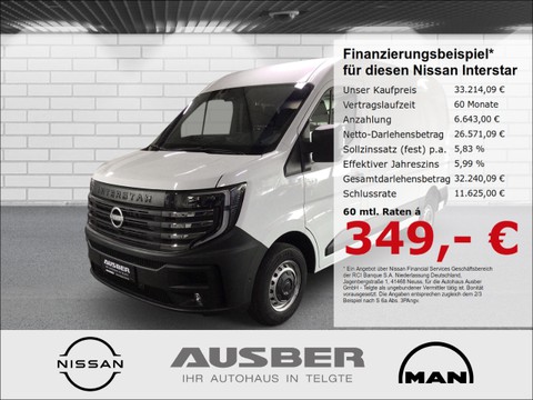 Nissan Interstar 3.5 -AKTIONSFAHRZEUG Kastenwagen Hochraum t L2H2 130dCi FWD N-Connecta Beifahrerairbag