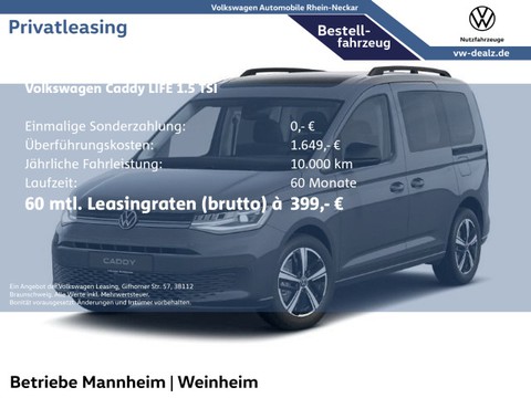 Volkswagen Caddy 1.5 TSI Life "Dark Label"