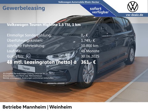 Volkswagen Touran 1.5 TSI Highline OPF R Line