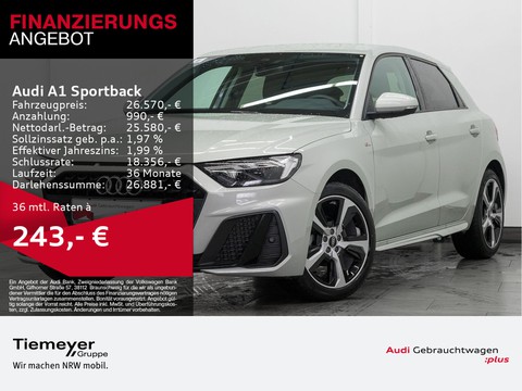 Audi A1 Sportback 25 TFSI S LINE LM17 OPS