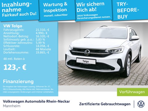 Volkswagen Taigo 1.0 TSI Life OPF