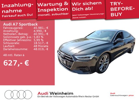 Audi A7 Sportback 50 TFSIe quattro S-Line Automatik