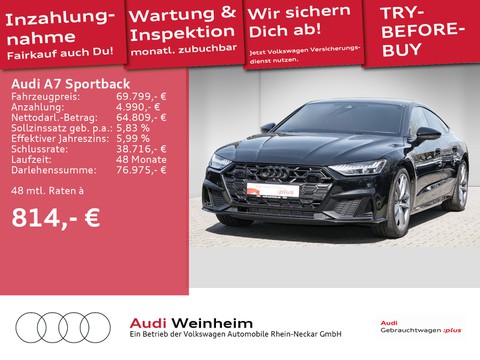 Audi A7 Sportback 55 TFSI e S-Line Black-Paket Laserlicht