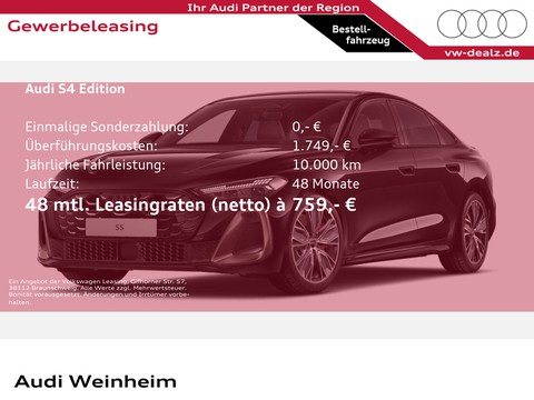 Audi S4 Lim Nachfolger S5 Lim edition one TFSI