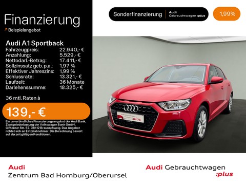 Audi A1 Sportback Advanced 25 TFSI Audi Connect