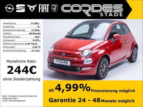 Fiat 500 1.0 Cabrio RED GSE Hybrid Allwetter (264)