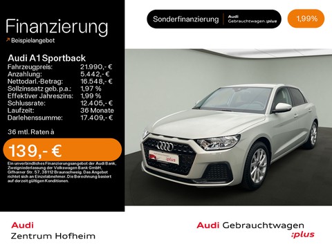 Audi A1 Sportback 25 TFSI Advanced Smartphone Interface