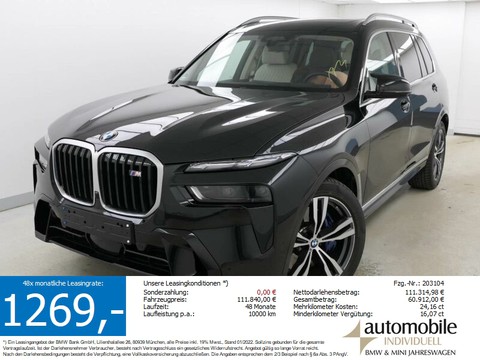 BMW X7 M60i xDrive Individual PanoramSkyLounge B&W