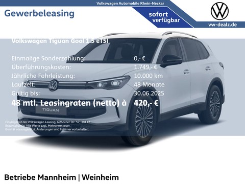 Volkswagen Tiguan 1.5 GOAL eTSI OPF