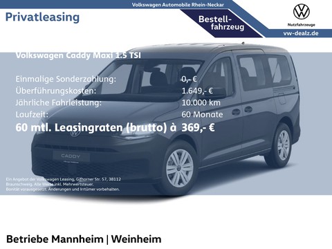 Volkswagen Caddy 1.5 TSI Maxi