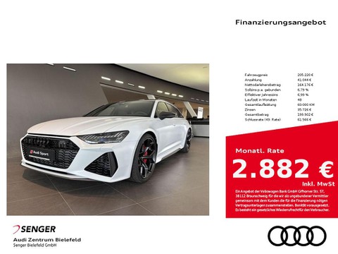 Audi RS6 Avant performance Gletscherweiß Matteffekt