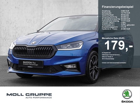 Skoda Fabia 1.0 TSI Monte Carlo FLA W-PAKET