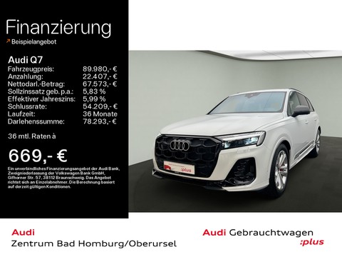 Audi Q7 60 TFSI e quattro S line