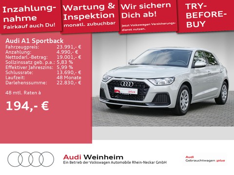 Audi A1 Sportback 25 TFSI Automatik SM-Interface