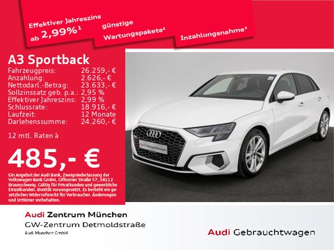 Audi A3 Sportback 30 TFSI advanced