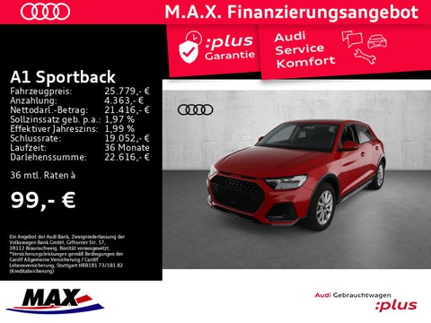 Audi A1 Sportback allstreet 30 TFSI S-LINE OPTIK