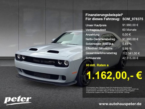 Dodge Challenger 6.2 L SRT Hellcat RedEye Slimbody Hemi