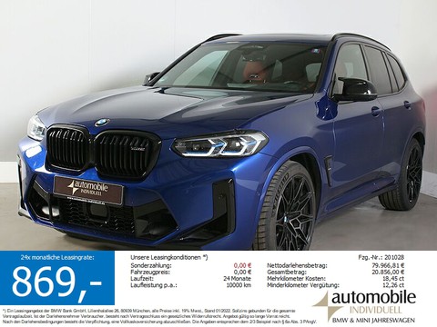 BMW X3 M Competition Paket Laser Sitzbelüft